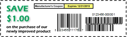 Coupon Barcode Formats, UPC Coupon Codes